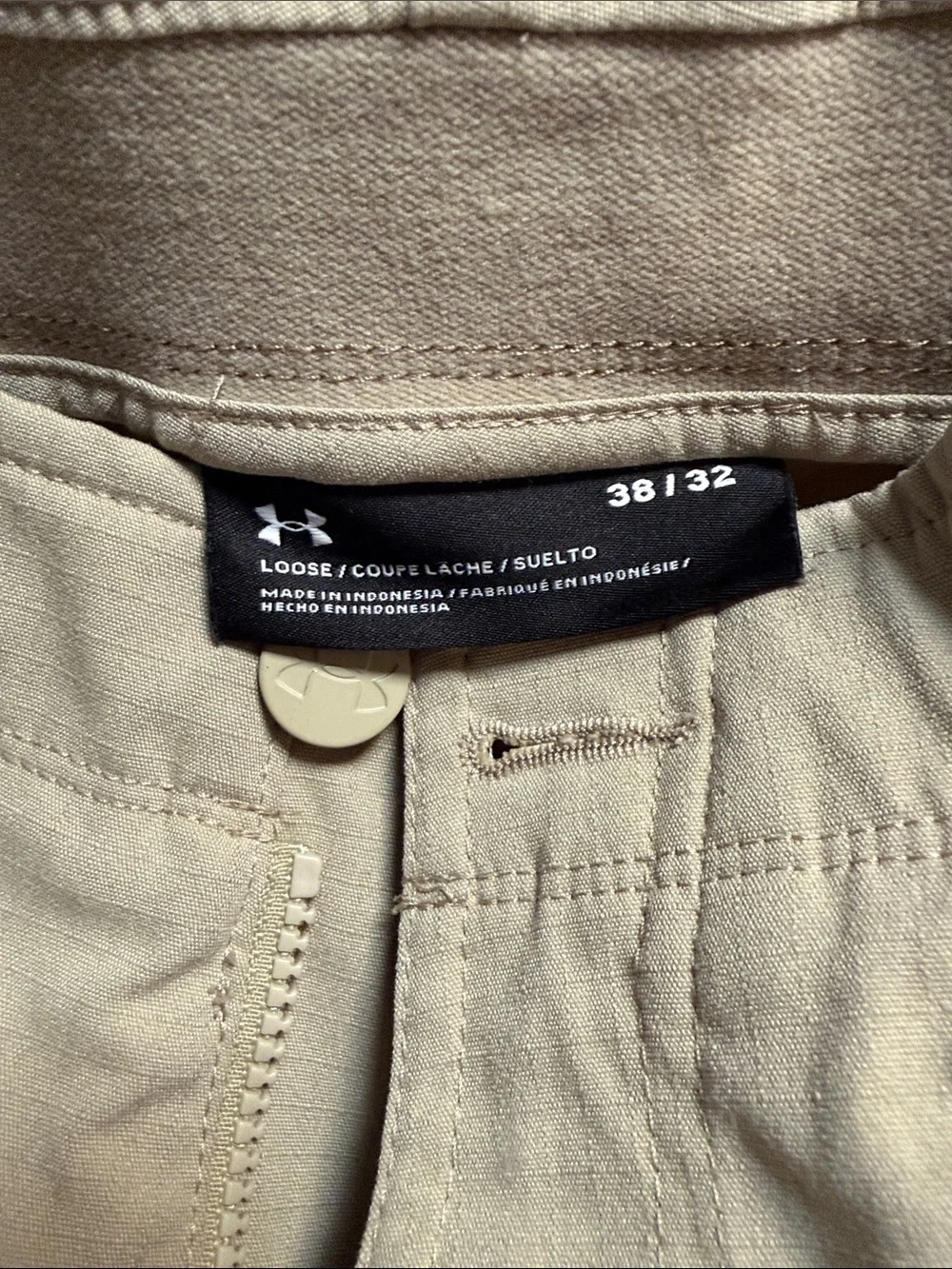 Under Armour Men’s Cargo Pants in Light Khaki - Tactical Utility Workwear 38x32